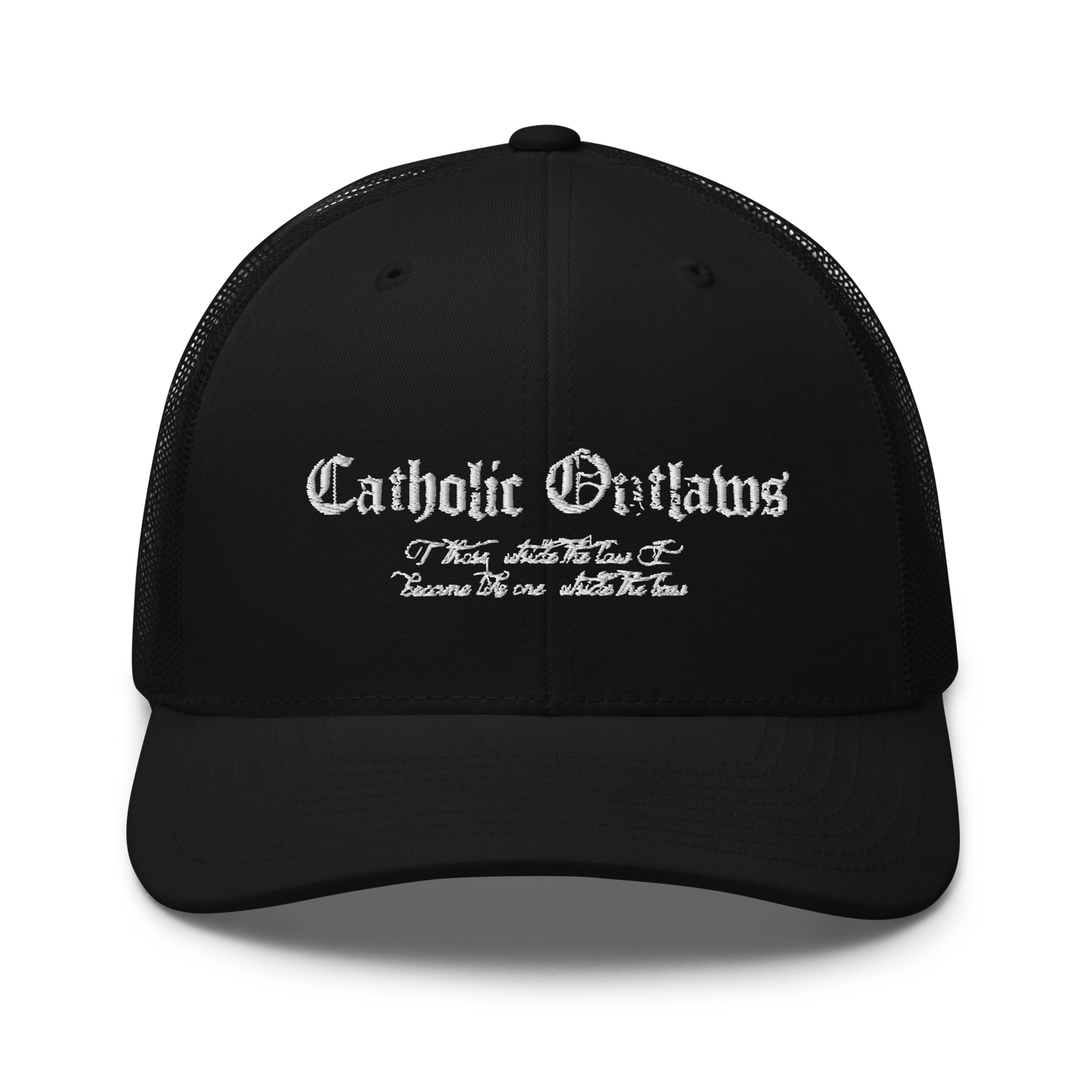 Outlaw Trucker Hat White