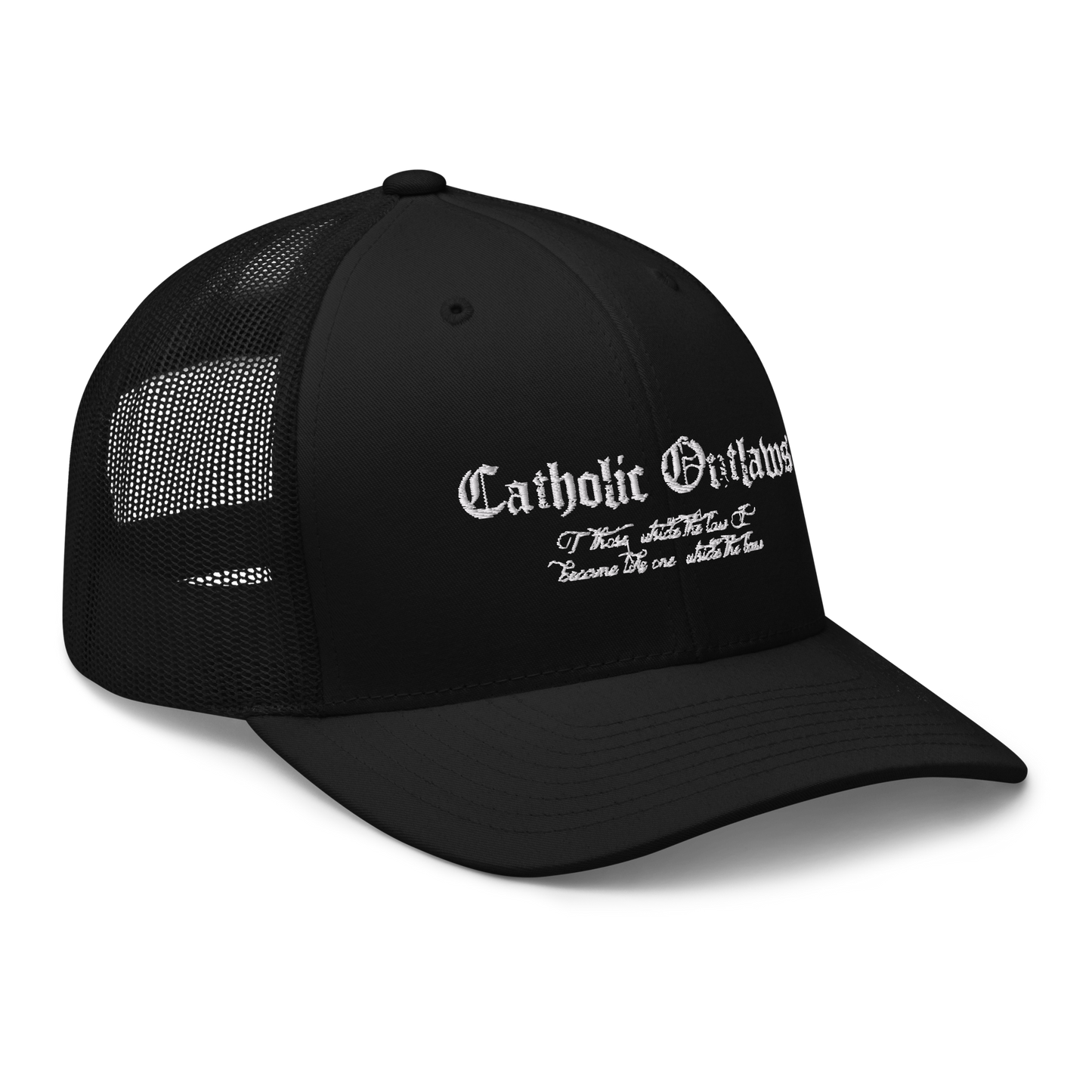 Outlaw Trucker Hat White